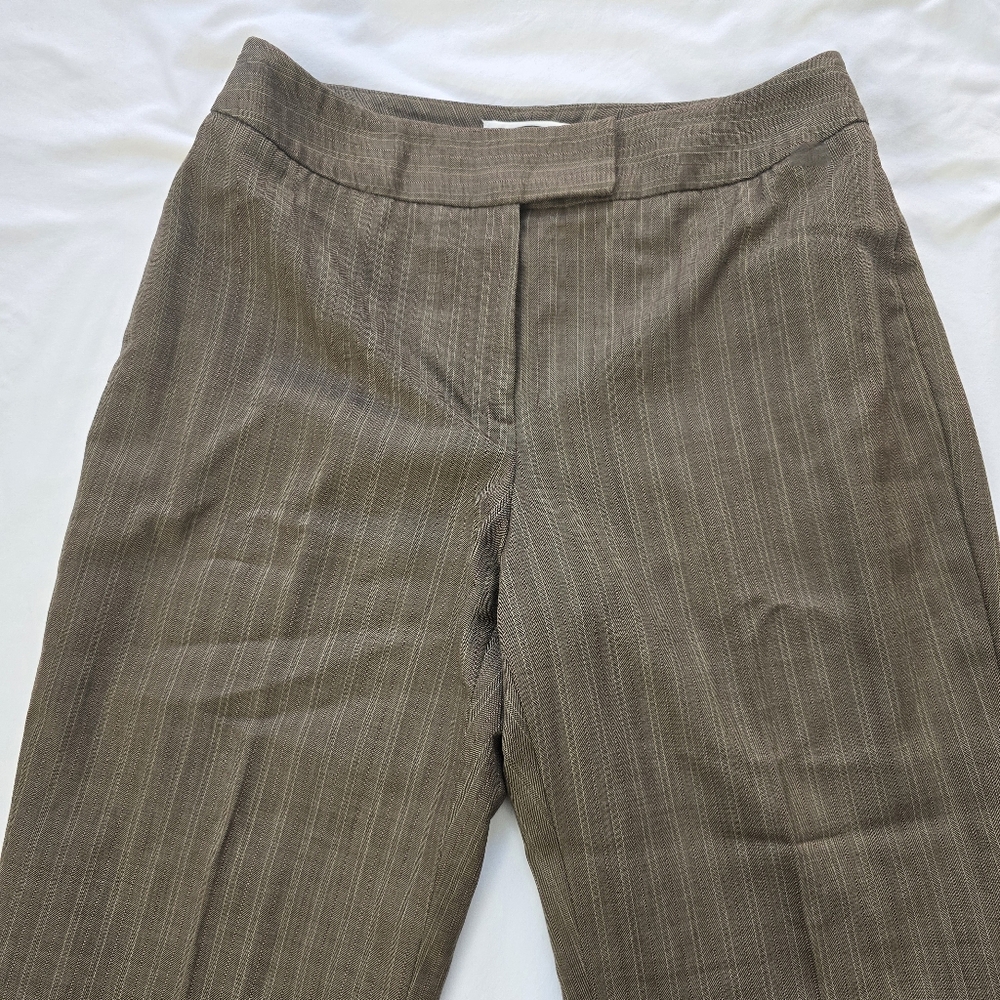 Talbots Brown Pinstripe Dress Pants